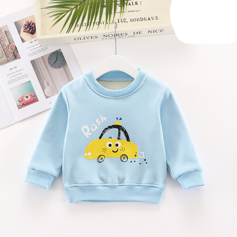 Children plus velvet thick autumn and winter sweater