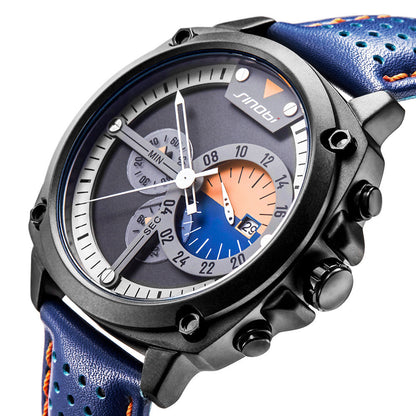Multifunctional calendar waterproof quartz watch