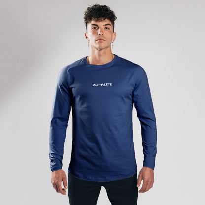 Slim Fit Elastic Cotton Long Sleeve T-shirt Underlay