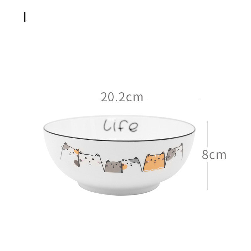 Nordic Tableware Set Bowl And Plate Combination Household Simple Ceramic