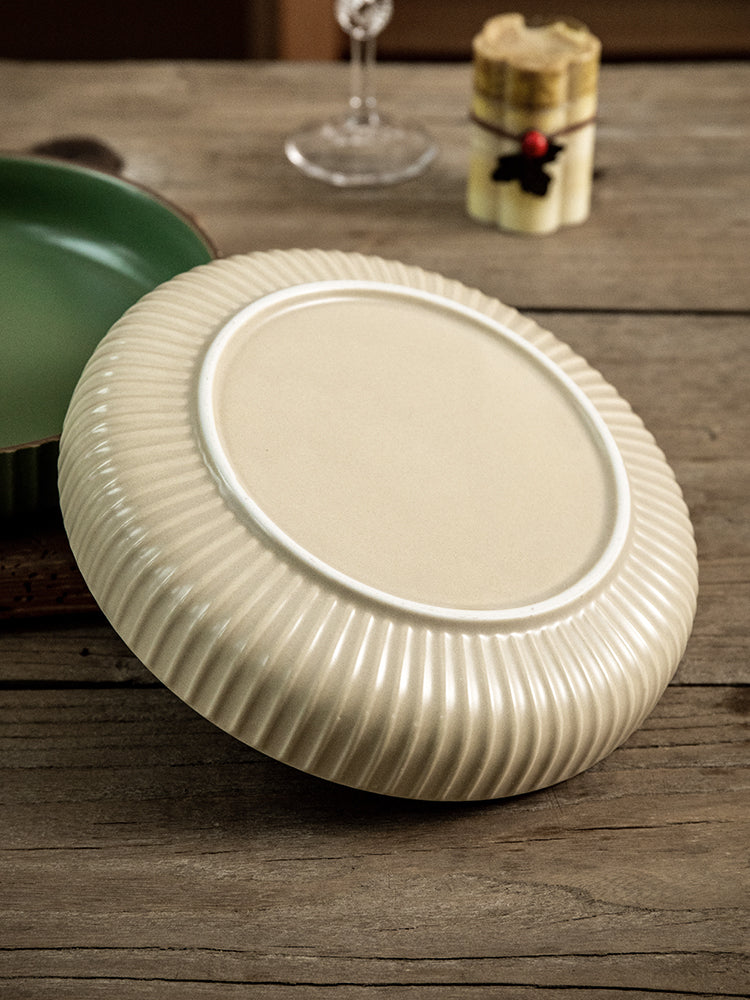 Vintage Ceramic Stir-fry Plate Salad Plate Slightly Concealer