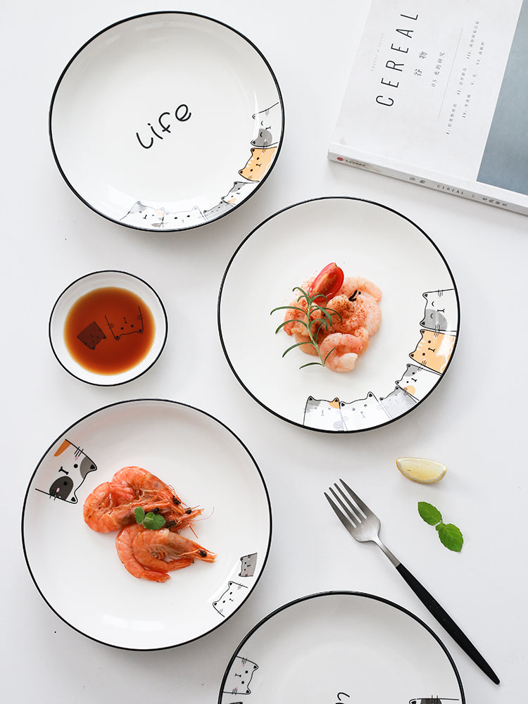 Nordic Tableware Set Bowl And Plate Combination Household Simple Ceramic