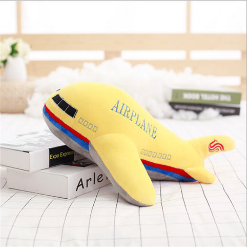 Plush simulation airplane doll pillow toy