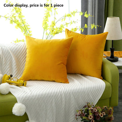 Velvet Solid Color Super Soft Sofa Cushion Children's Room Decoration