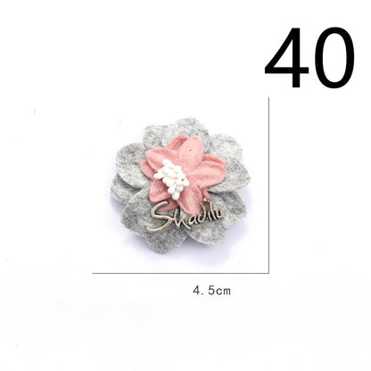 Fabric Flower Rose Sticky Head DIY Handmade Headdress