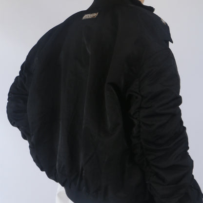 Personalized Fashion Zipper Micro Trumpet Sleeve Jacket
