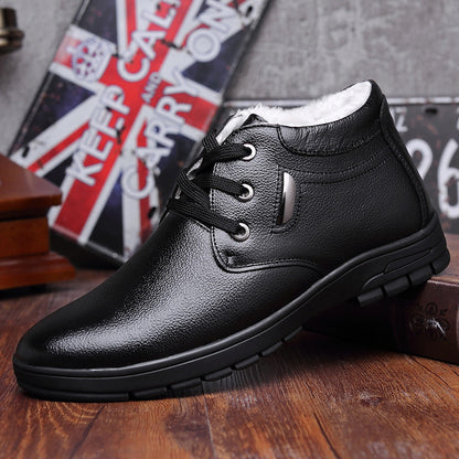 New style cotton shoes casual first layer cowhide old shoes