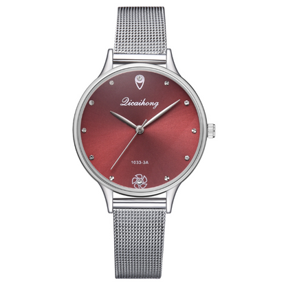 Green dial bracelet quartz watch fashion creative high-grade diamond scale watch