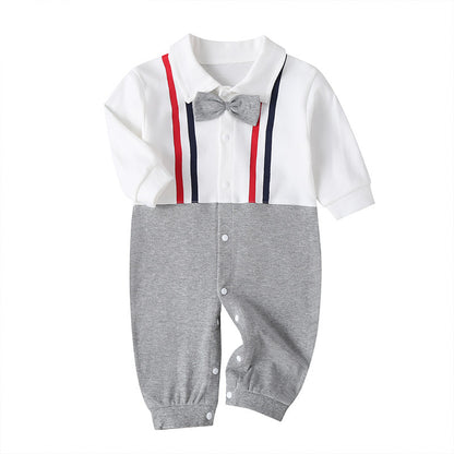 Newborn Cotton Long Sleeve Bodysuit Crawler