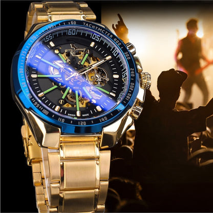 Men's Fashion Skeleton Waterproof Automatic Mechanical Watch