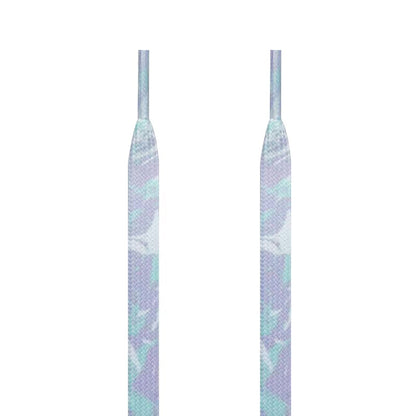 Purple And Blue Chinese Style Graffiti Shoelaces