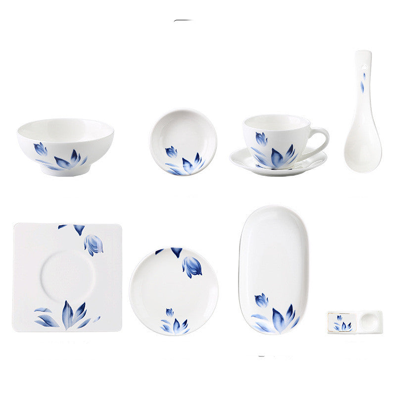 Hotel Tableware Set Eight-piece Bowl And Plate Hospitality Tableware Set