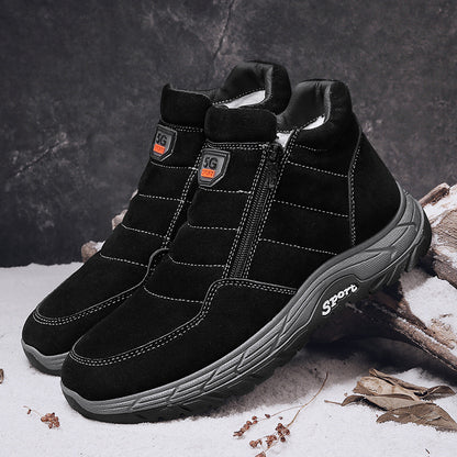 Fleece And Cotton Warm Outdoor Hiking Shoes