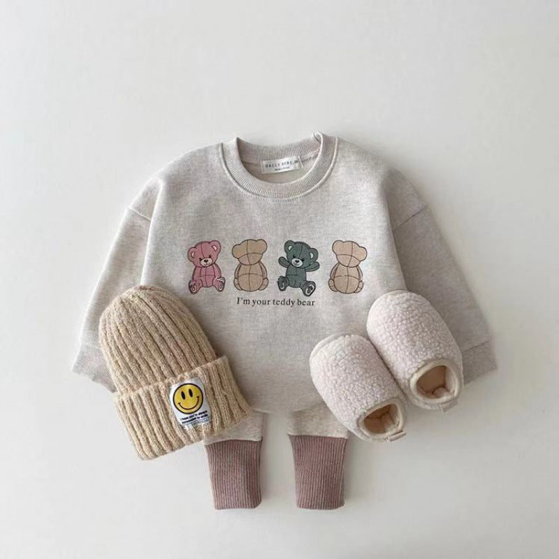 Boys And Girls Cartoon Coat Top