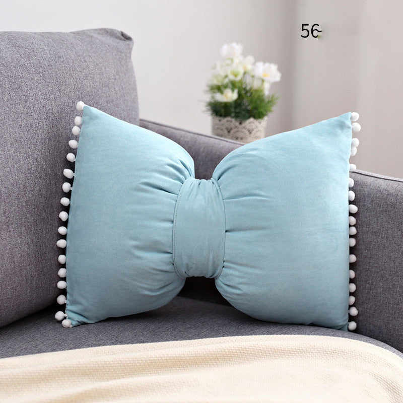 Bow Knot Holds Pillow Lovely Princess Cushion For Leaning On