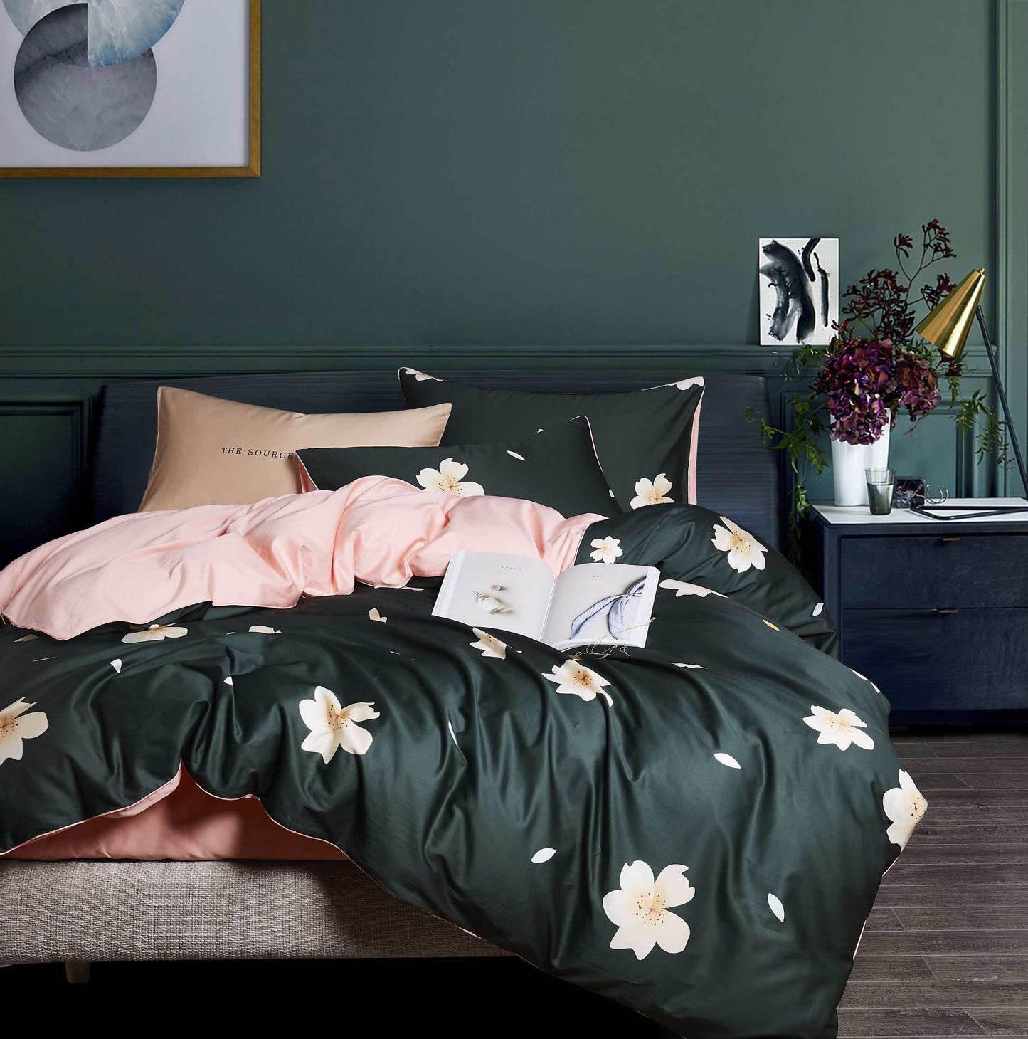 60s long-staple cotton plant four-piece set