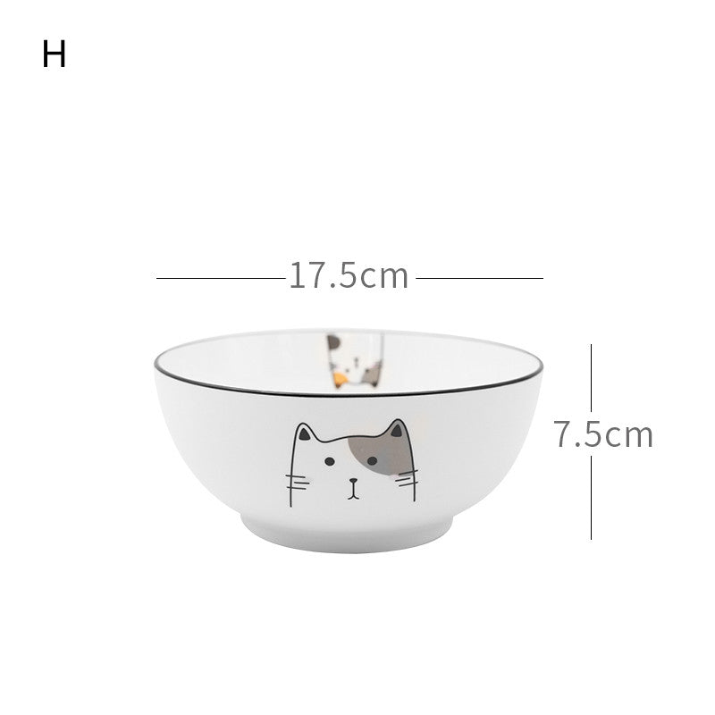 Nordic Tableware Set Bowl And Plate Combination Household Simple Ceramic