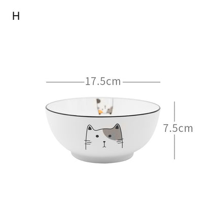 Nordic Tableware Set Bowl And Plate Combination Household Simple Ceramic
