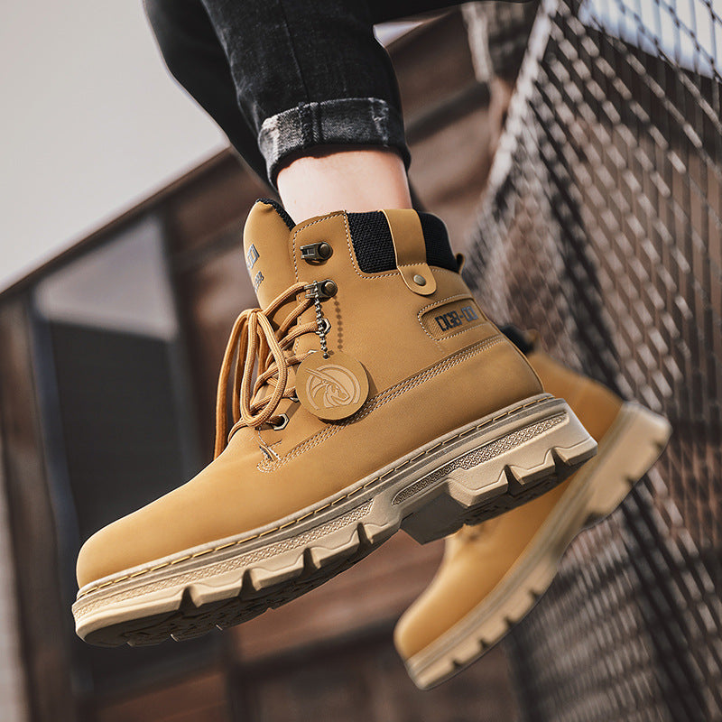 Desert Rhubarb Boots Thick-soled Increased Casual Men's Shoes