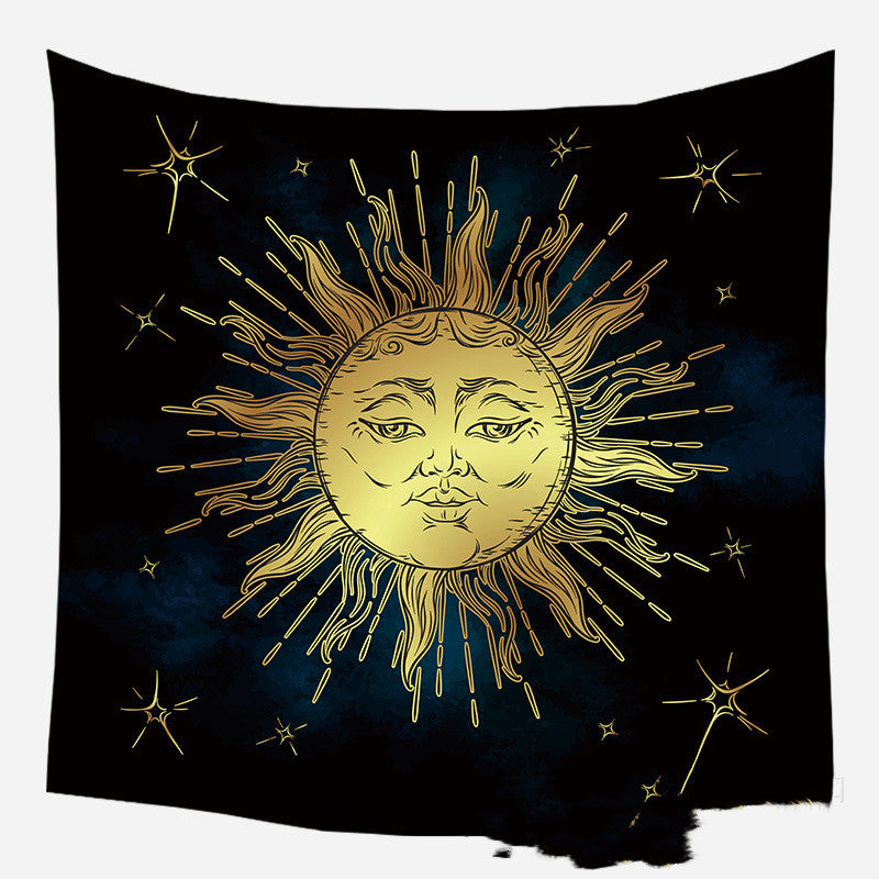 European medieval decorative hanging cloth