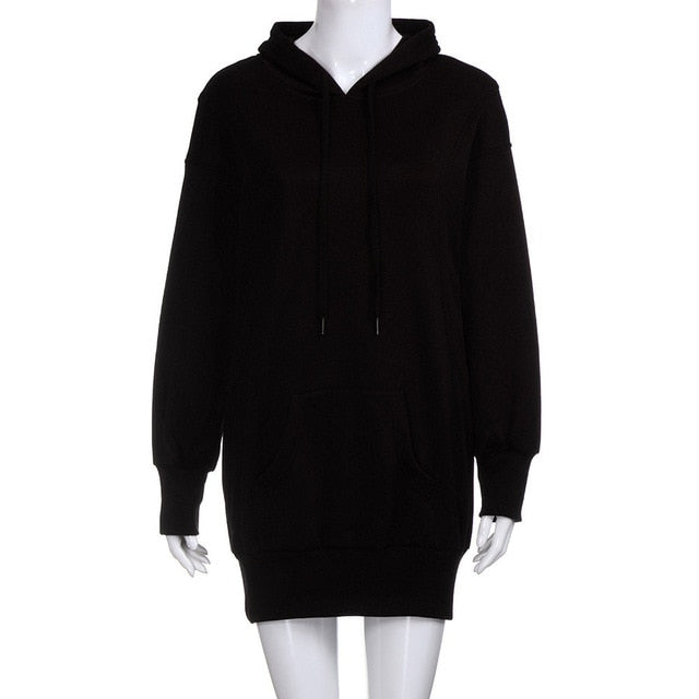 Feitong Winter Women Sweatshirt Hoodies Pullover Solid Girls Causal Long Sleeve Oversized Hoody Sweatshirt sudaderas mujer