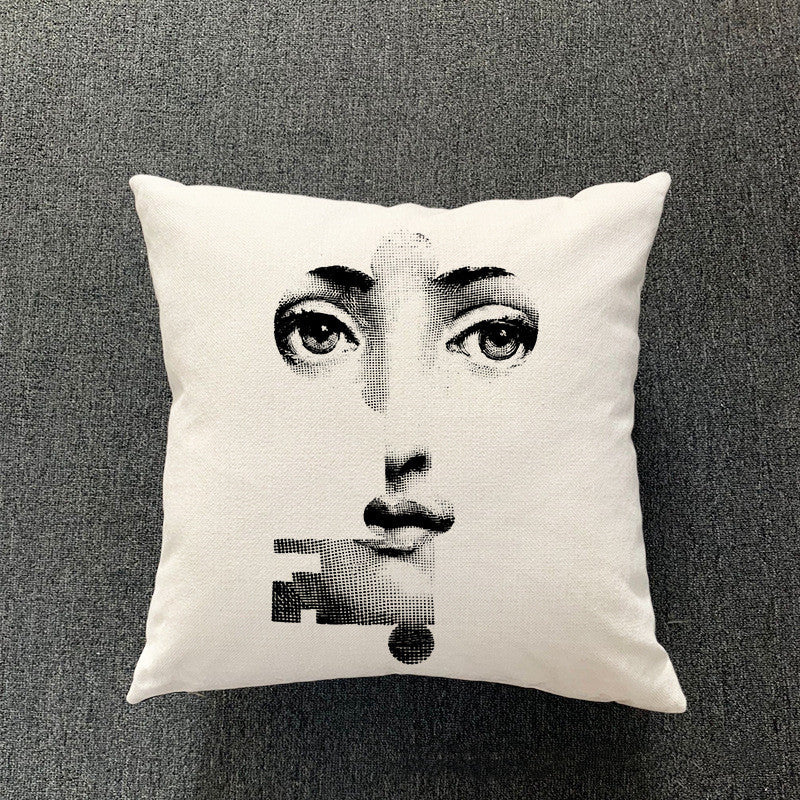 Simple Living Room Cotton And Linen Pillowcase