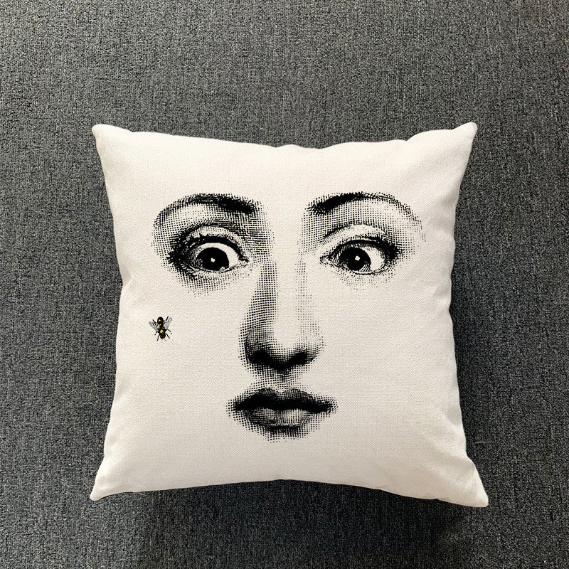 Simple Living Room Cotton And Linen Pillowcase