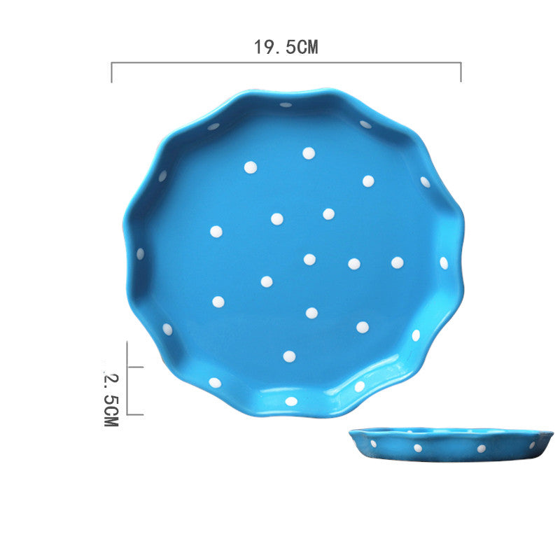 Ceramic Hand-painted Western Food Microwave Breakfast Plate