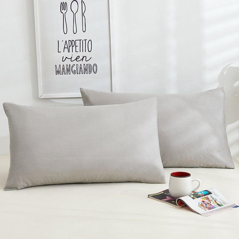 Pure Color Cotton Pillowcases A Pair Of Hotel Hotel Cotton 48X74CM
