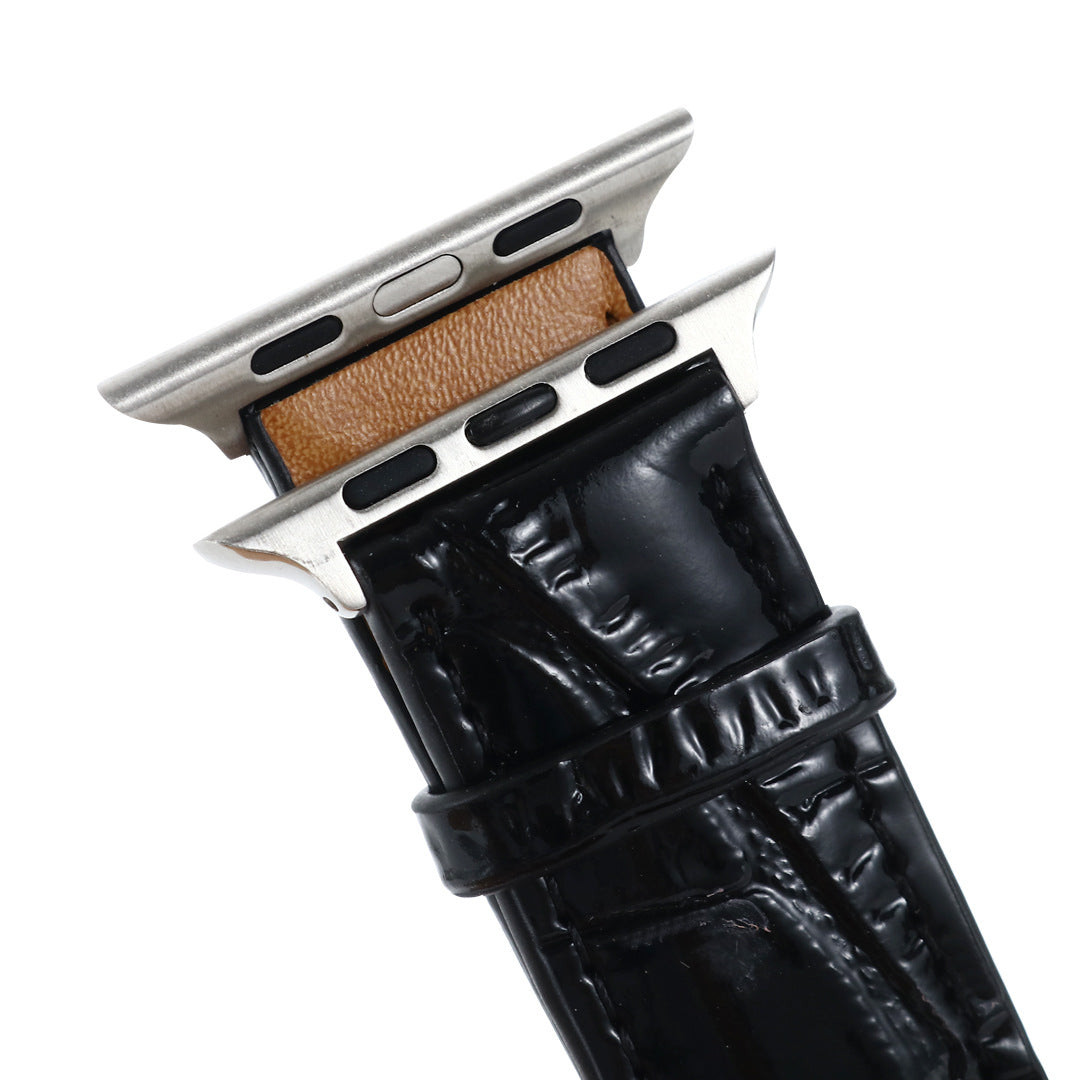 Print Unisex Leather Bowl Strap Watch