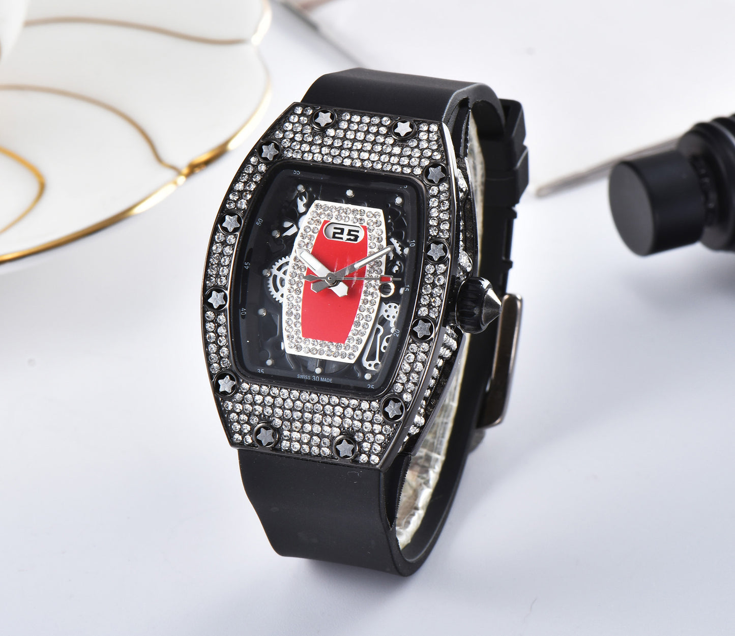 Foreign Trade Explosion Models European And American Rhinestone Series Ghost Head Quartz Watches Brand Fashion Watches