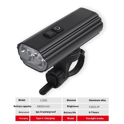 New Bicycle Headlight USB Rechargeable Cycling Light Suit