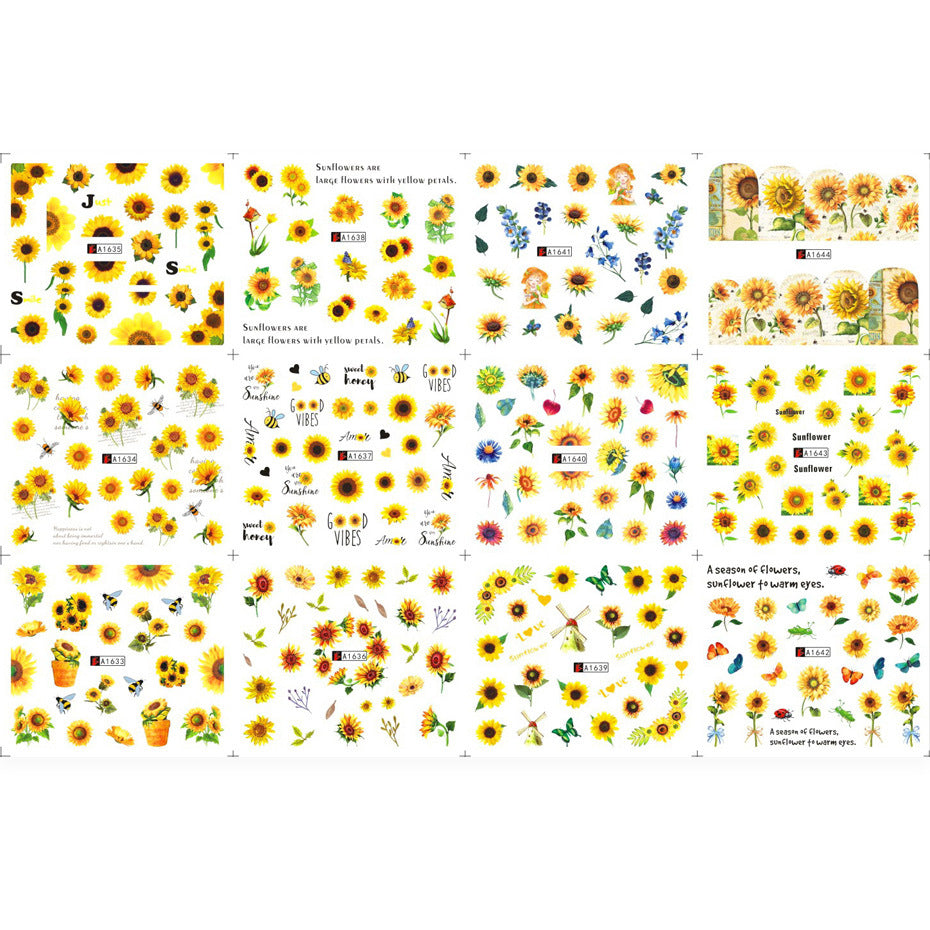 Beauty Watermark Stickers Ins Summer Little Golden Yellow
