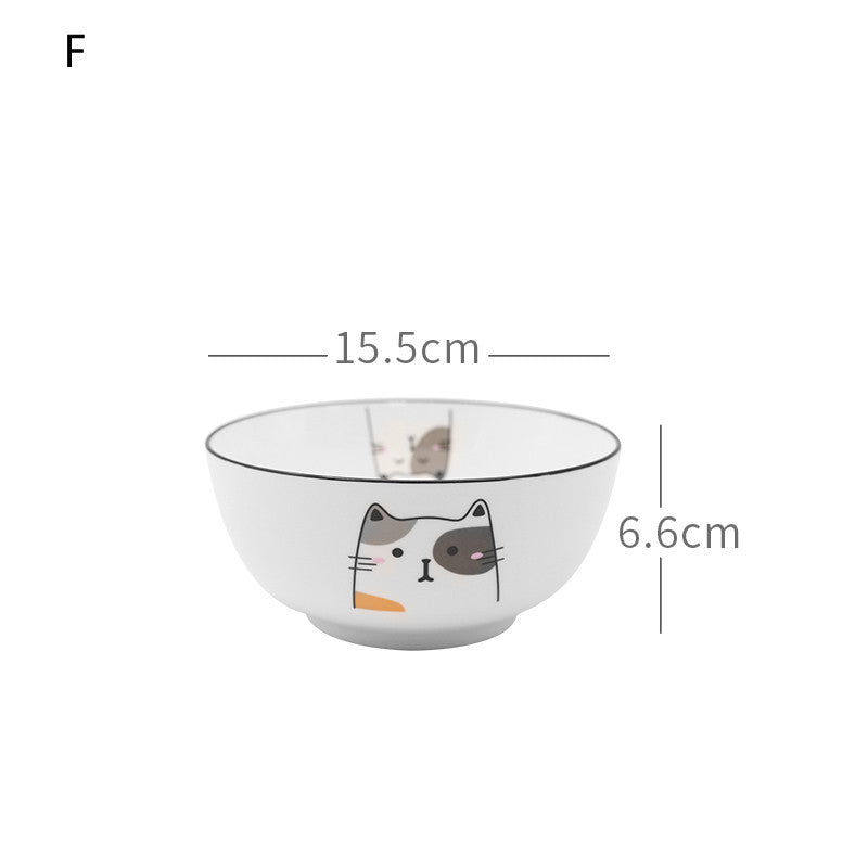 Nordic Tableware Set Bowl And Plate Combination Household Simple Ceramic
