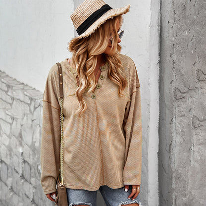 Sexy Knit Long Sleeve Sweater Women's Casual Vacation Style
