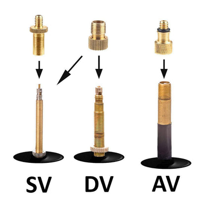Car Window Wheel Bicycle Valve Adapter Set DV SVAV 24PCs Bicycle Valve Adapter