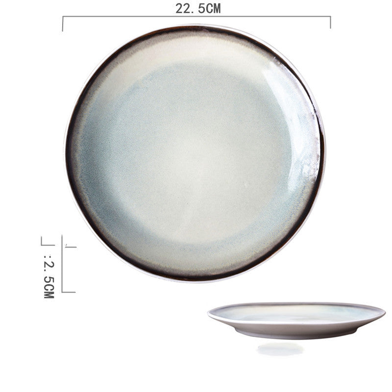 Ceramic Hand-painted Western Food Microwave Breakfast Plate