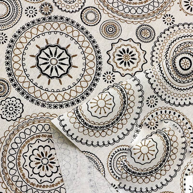 Ins linen fabric tablecloth curtain flower cloth