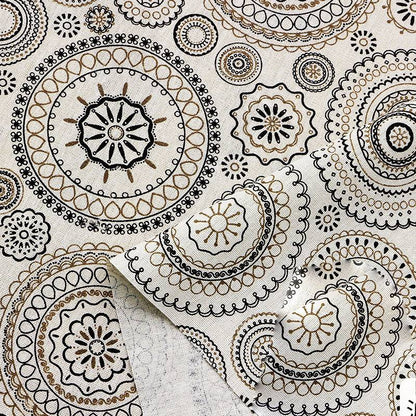 Ins linen fabric tablecloth curtain flower cloth