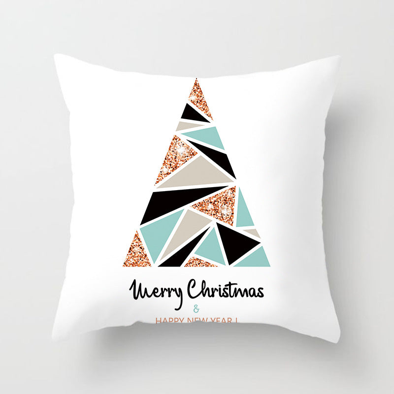 Santa Cartoon Digital Printed Sofa Pillow Cushion