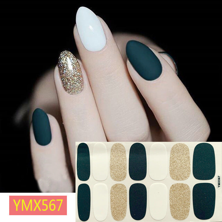 Net Red Nail Stickers Sports Style Trend Pepsi Logo