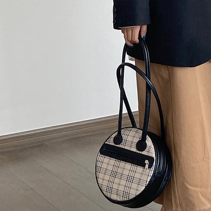Fashionable round versatile one shoulder bag