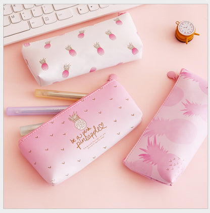 Compatible With , Pineapple Pencil Bag