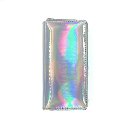 Eco-friendly Laser PU Long Wallet Student Card Case