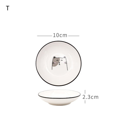 Nordic Tableware Set Bowl And Plate Combination Household Simple Ceramic