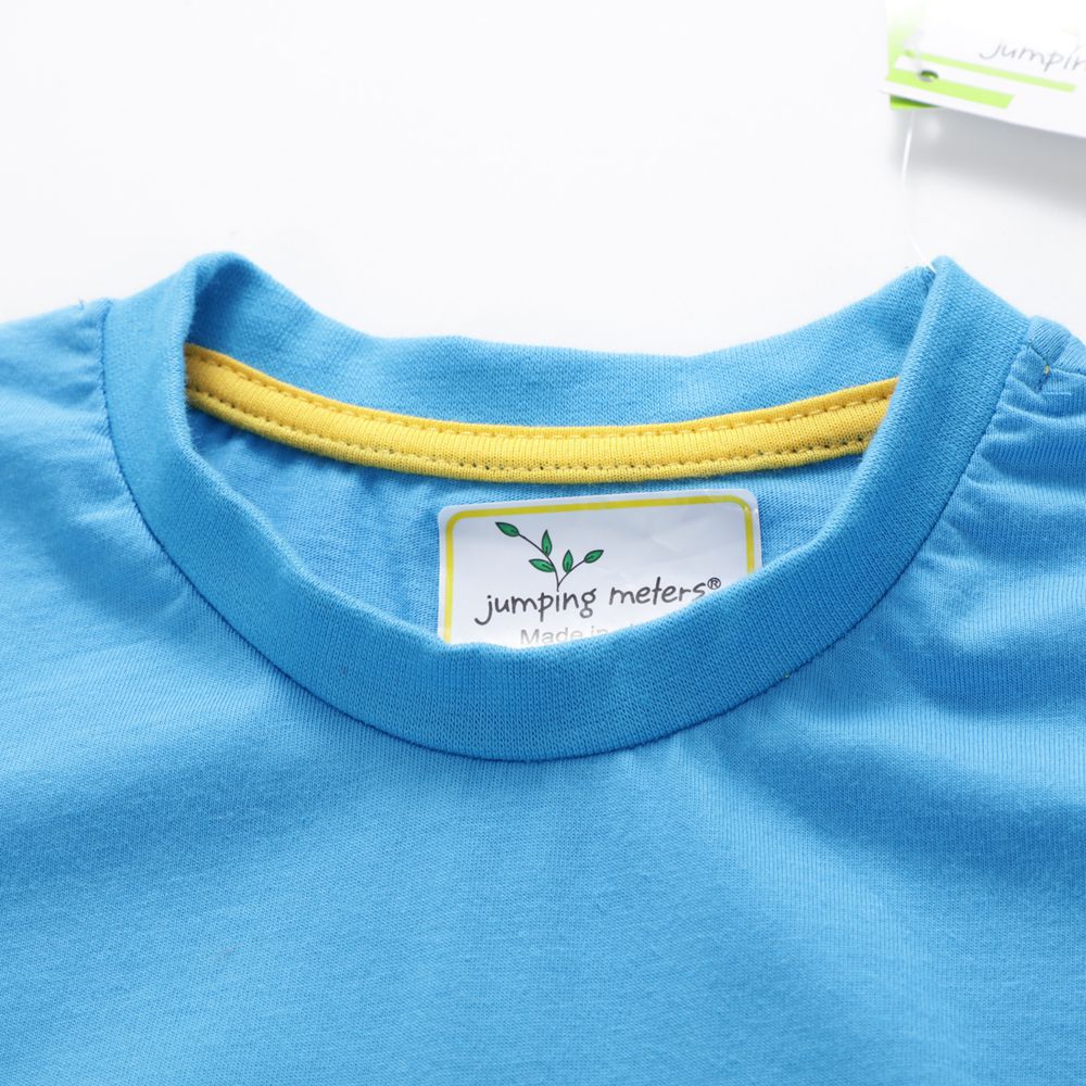 Boys And Girls Cotton Summer Cute Contrast Short-Sleeved Top