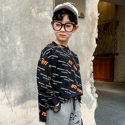 Cotton Sweater, Foreign Style Tops, Children's Bottoming Shirt Tide