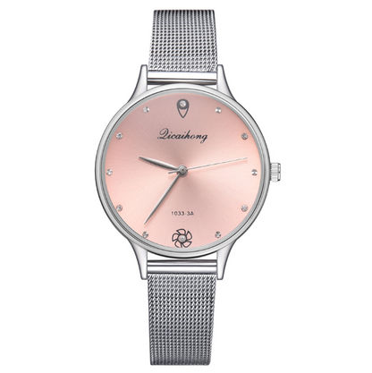 Green dial bracelet quartz watch fashion creative high-grade diamond scale watch