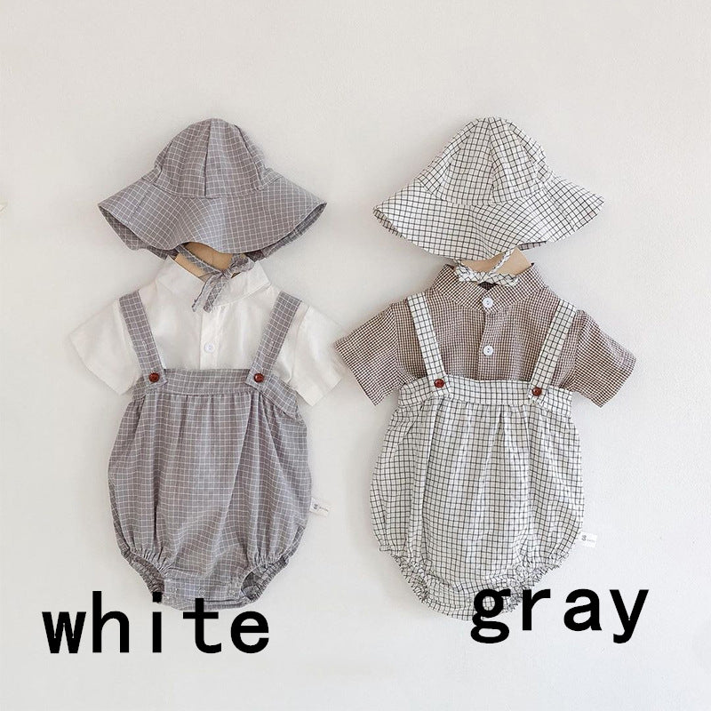 Baby Clothes, Western Style Suspenders Suit, Baby One-piece