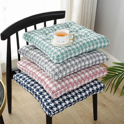 Simple Plaid Plush Cushion Winter Thickening